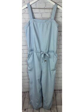 LOFT Ann Taylor Jumpsuit Women’s Medium Blue Chambray 100% Lyocell